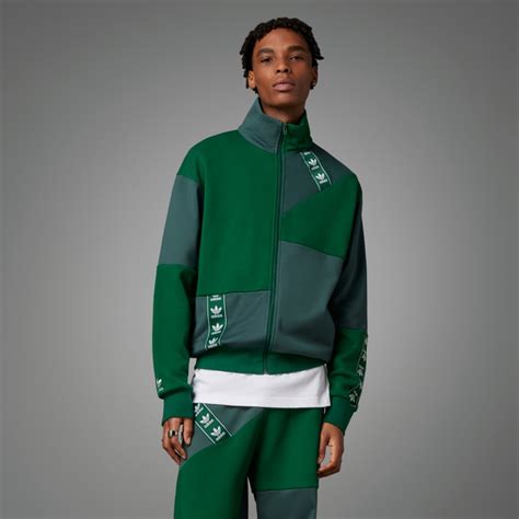 adidas adc fashion tt jacke grün weiß|adidas ADC Patchwork Track Top Jacket .